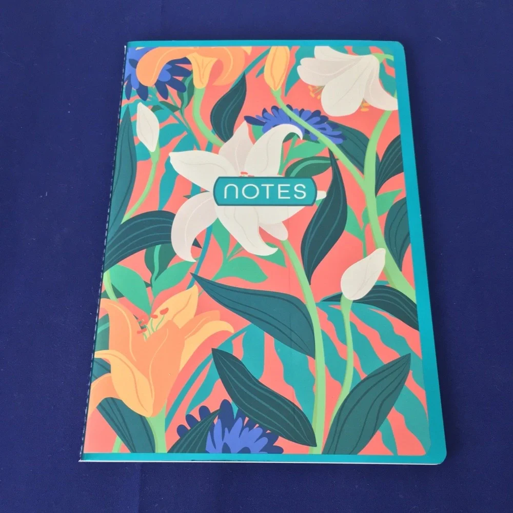 Floral Notes Notebook Sketchbook Set 2pc. Set
